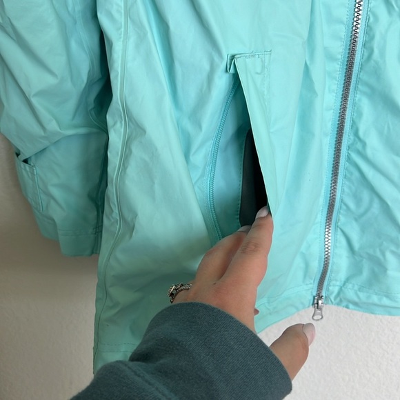Women's Teal Embroidered ADL Monogrammed Rain Jacket - Charles River Apparel - Picture 5 of 11